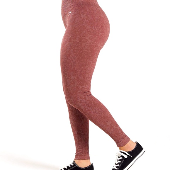 Gymshark Adapt Animal Seamless leggings. Modern blush pink/magenta brown - Picture 3 of 7